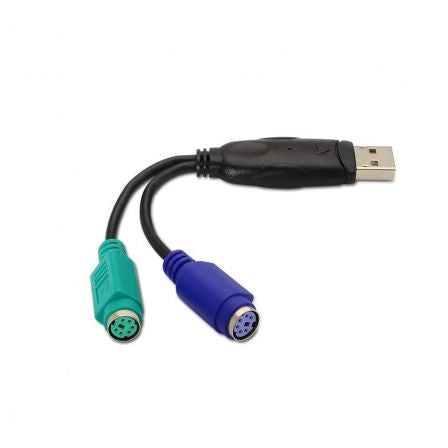 Conversor NANO CABLE PS Hembra - USB Tipo-A Macho / Preto / 10.03.0101
