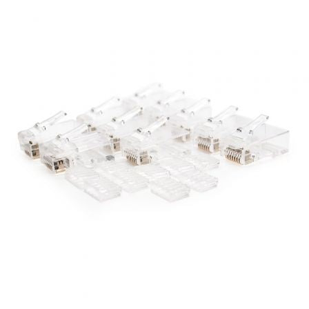 Conector RJ45 Nanocable / Cat.6 / 10 uds / Preto / 10.21.0201