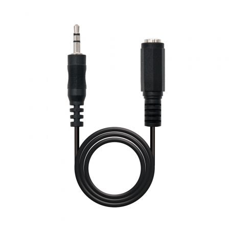 Cable Estéreo Nanocable 10.24.0201/ Jack 3.5 Macho - Jack 3.5 Hembra/ 1.5m_0