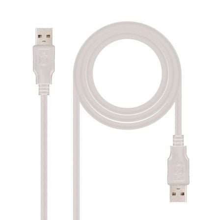 Cabo USB 2.0 NANO CABLE / Bege / 1m / 10.01.0302