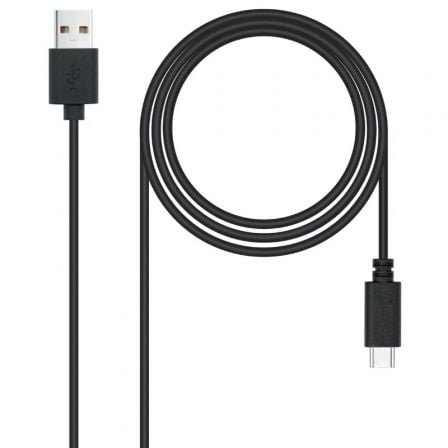 Cabo USB 2.0 NANO CABLE / USB Macho - USB Tipo-C Macho / 3m / Preto / 10.01.2103