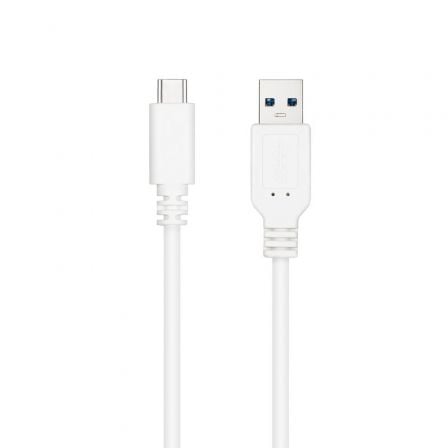 Cable USB 3.1 Nanocable 10.01.4002-W/ USB Tipo-C Macho - USB Macho/ 2m/ Blanco_0