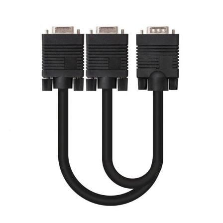 Cabo Duplicador VGA Nanocable / 10.15.2000 / Preto - 2x VGA Hembra