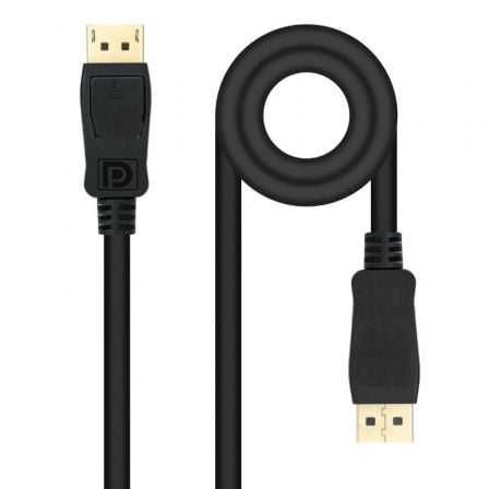 Cable DisplayPort Nanocable 10.15.2600/ DisplayPort Macho - DisplayPort Macho/ 50cm/ Negro_0
