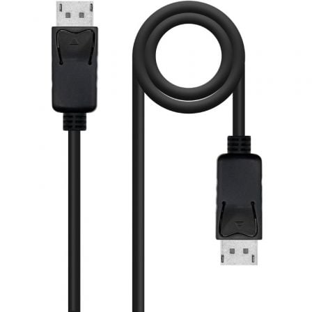 Cable DisplayPort 1.4 8K Nanocable 10.15.2803/ DisplayPort Macho - DisplayPort Macho/ 3m/ Certificado/ Negro_0