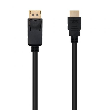 Cable Conversor Nanocable 10.15.4300/ Displayport Macho - HDMI Macho/ 50cm/ Negro_0