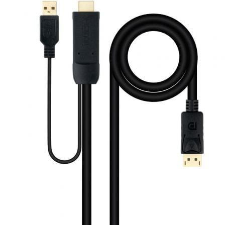 Cabo Conversor Nano Cable / HDMI Macho - DisplayPort Macho / 1.8m / Preto / 10.15.4352