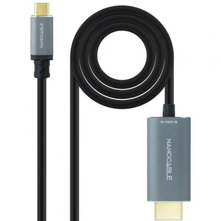 Cabo Conversor Nanocable / HDMI Macho para USB Tipo-C Macho / 1.8m / Preto / 10.15.5162