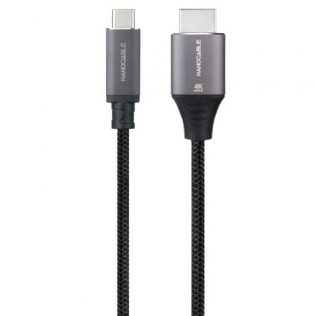 Cable Conversor Nanocable 10.15.5262/ USB Tipo-C Macho - HDMI Macho/ 1.8m/ Negro_0
