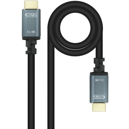 Cable HDMI 2.1 NANO CABLE / 10m / HDMI Macho - HDMI Macho / Preto / 10.15.8010