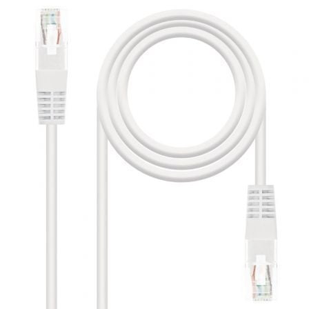 Cable de Red RJ45 UTP Nanocable 10.20.0400-L30 Cat.6/ 30cm/ Blanco_0