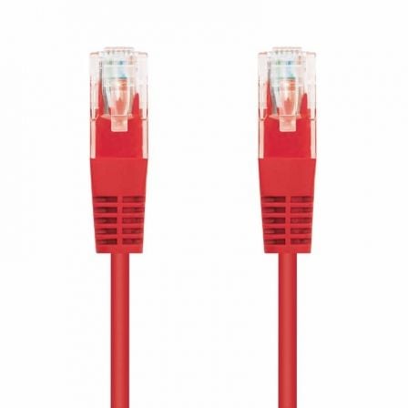Cable de Red RJ45 UTP Nanocable 10.20.0400-R Cat.6/ 50cm/ Rojo_0