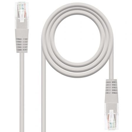 Cabo de Red RJ45 UTP Nanocable / Cat.6A / 1.5m / Gris / 10.20.0401-L150