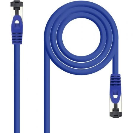 Cable de Red RJ45 SSTP Nanocable 10.20.2000-BL Cat.8.1/ 50cm/ Azul_0