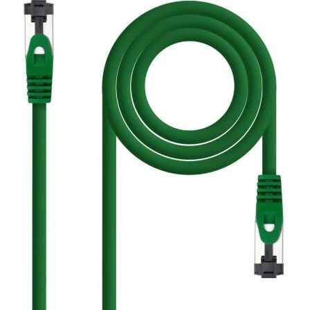 Cable de Red RJ45 SSTP Nanocable 10.20.2000-GR Cat.8.1/ 50cm/ Verde_0