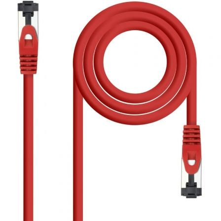 Cable de Red RJ45 SSTP Nanocable 10.20.2000-L25-R Cat.8.1/ 25cm/ Rojo_0