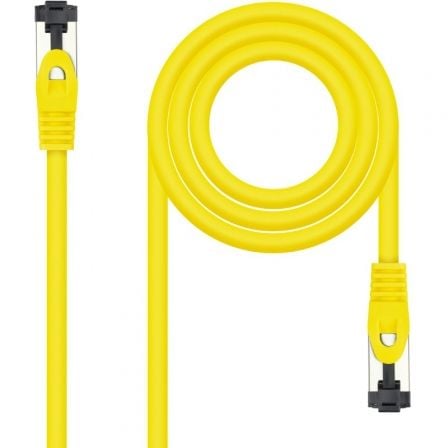 Cable de Red RJ45 SSTP Nanocable 10.20.2000-L25-Y Cat.8.1/ 25cm/ Amarillo_0