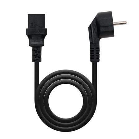 Cable Alimentación CPU Nanocable 10.22.0110/ Schuko Macho - C13 Hembra/ 10m/ Negro_0