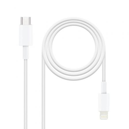 Cabo USB 2.0 Tipo-C Nanocable / 2m / Branco / 10.10.0602