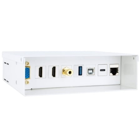 Caja de Conexiones Nanocable 10.35.0004/ VGA - 2x HDMI - Jack 3.5 - USB 3.0 - USB Tipo-C - USB 2.0 - RJ45_0