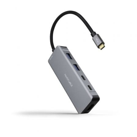 Docking Tipo-C Nanocable 10.16.1006/ 2xUSB/ 1xHDMI 4K/ 2xUSB Tipo-C/ 1xUSB Tipo-C PD_0