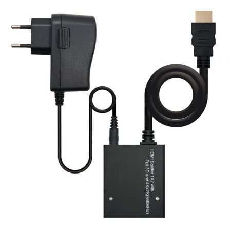 Duplicador HDMI Nanocable / Preto / 10.25.3502