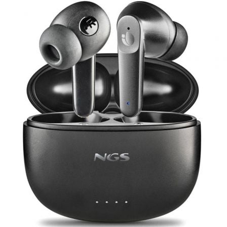 Auriculares Bluetooth NGS / Preto / Hush com estuche de carga / Autonomia 4h / NGS-AUR_ARTICA_HUSH_BK