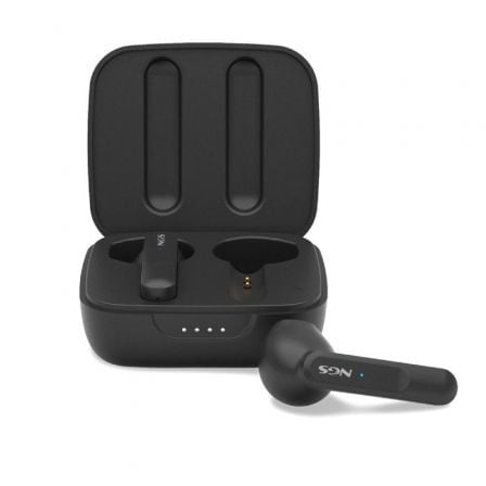 Auriculares Bluetooth NGS / Ártica Move / Preta / Autonomia 7h / com Estojo de Carga / NGS-AUR_ARTICA_MOVE_BK