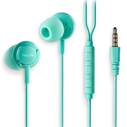 Auriculares Intrauditivos NGS Cross Drift/ con Micrófono/ Jack 3.5/ Verdes_0