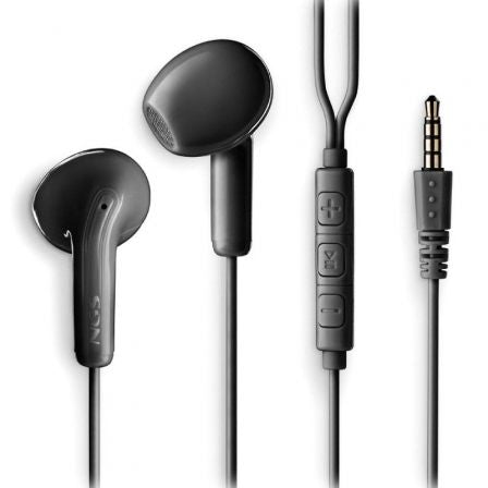Auriculares Intrauditivos NGS Cross Flip/ con Micrófono/ Jack 3.5/ Negros_0