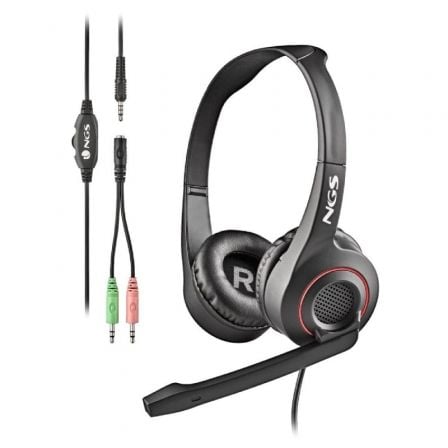 Auriculares NGS / Com Microfone / Jack 3.5 / Preto / MSX 10 Pro
