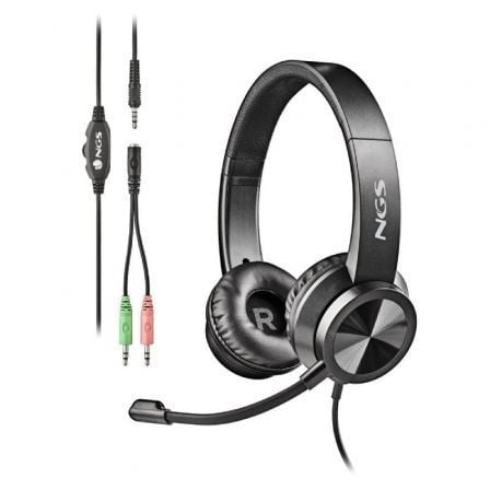 Auriculares NGS MSX 11 Pro / com Micrófono / Jack 3.5 / Preto