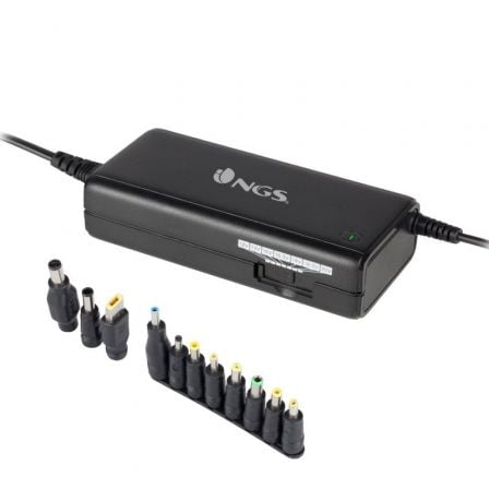 Cargador de Portátil NGS / 90W / 11 Conectores / 12-20V / Preto / NGS-CAR_BAN