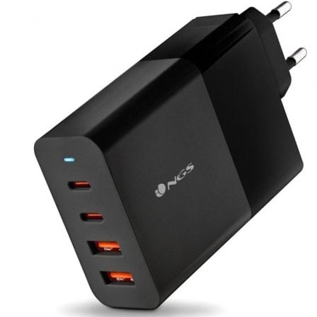 Cargador de Pared NGS Bud/ 2xUSB Tipo-C/ 2xUSB/ 100W_0