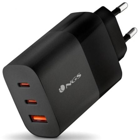 Cargador de Pared NGS Bud/ 2xUSB Tipo-C/ 1xUSB/ 65W_0