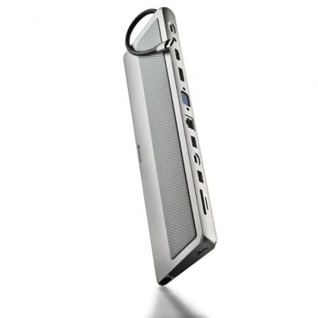 Docking USB Tipo-C NGS WonderDock 12 Pro/ 3xUSB/ 2xHDMI/ 1xVGA/ 1xRJ45/ 1xLector de Tarjetas/ 1xJack 3.5/ 1xUSB Tipo-C PD/ Gris_0