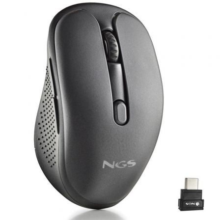 Ratón Inalámbrico NGS Evo Jot silencioso/ Batería recargable/ Hasta 1600 DPI/ Negro_0