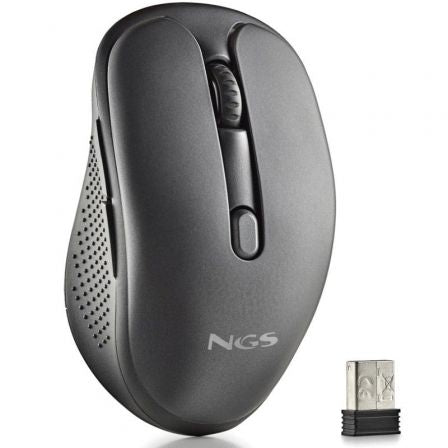 Ratón Inalámbrico NGS Evo Spook silencioso/ Batería recargable/ Hasta 1600 DPI/ Negro_0