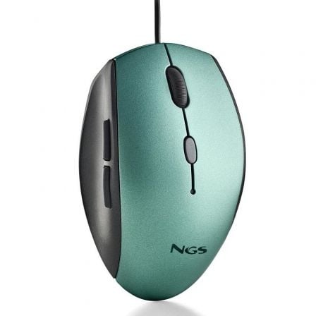 Ratón Ergonómico NGS / Verde Hielo / Até 1600 DPI / Moth Ice