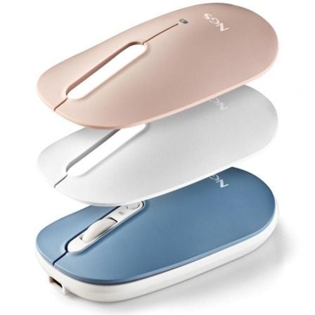 Ratón Inalâmbrico NGS / Azul / Branco / Rosa / NGS-MOU_SHELL_RB