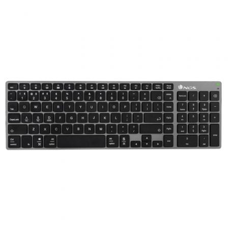 Teclado Inalámbrico NGS / Bluetooth / Gris / NGS-TEC_FORTUNE-BT_GY