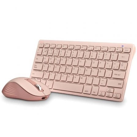 Teclado y Ratón Inalámbricos NGS Fantasy Kit Pink/ Rosa_0
