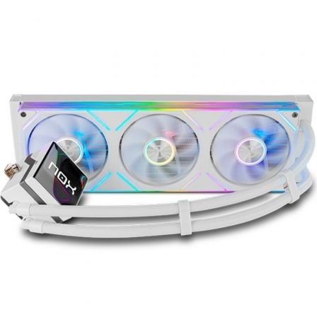NOX Hummer M-360 LCD|Kit RL MagnÃ©tico ARGB Blanco_1