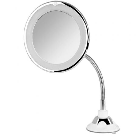 Espejo Cosmético de Pared con Luz Orbegozo ESP 1020/ Telescópico/ Ø17cm_0