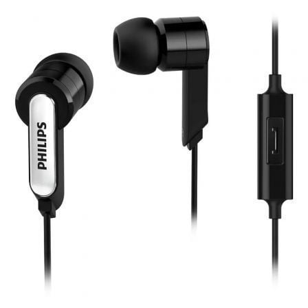 Auriculares Intrauditivos Philips SHE1405/10/ con Micrófono/ Jack 3.5/ Negros_0