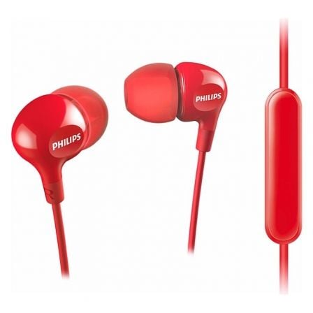 Auriculares Intrauditivos Philips SHE3555/ con Micrófono/ Jack 3.5/ Rojos_0
