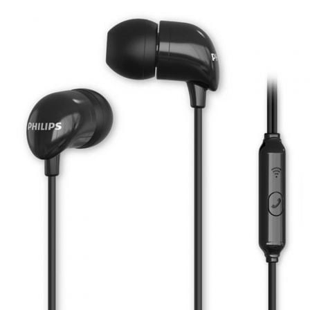 Auriculares Intrauditivos Philips TAE1126BK/ con Micrófono/ Jack 3.5/ Negros_0