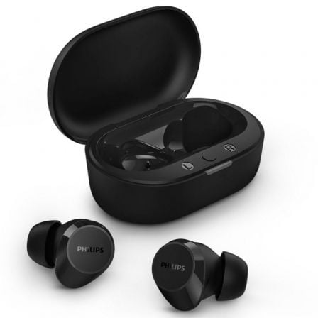 Auriculares Bluetooth Philips TAT1209 con estuche de carga/ Autonomía 6h/ Negros_0