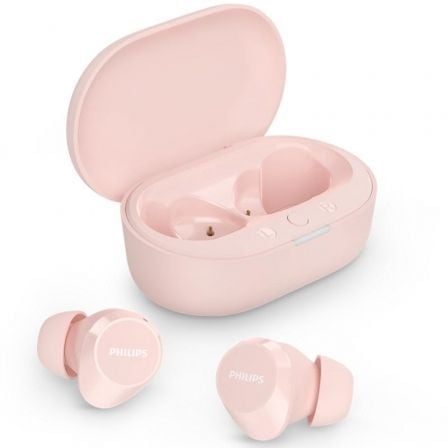 Auriculares Bluetooth Philips TAT1209 con estuche de carga/ Autonomía 6h/ Rosas_0
