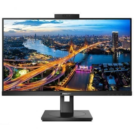 Monitor Profesional Philips 242B1H 23.8"/ Full HD/ Webcam/ Multimedia/ Regulable en altura/ Negro_0